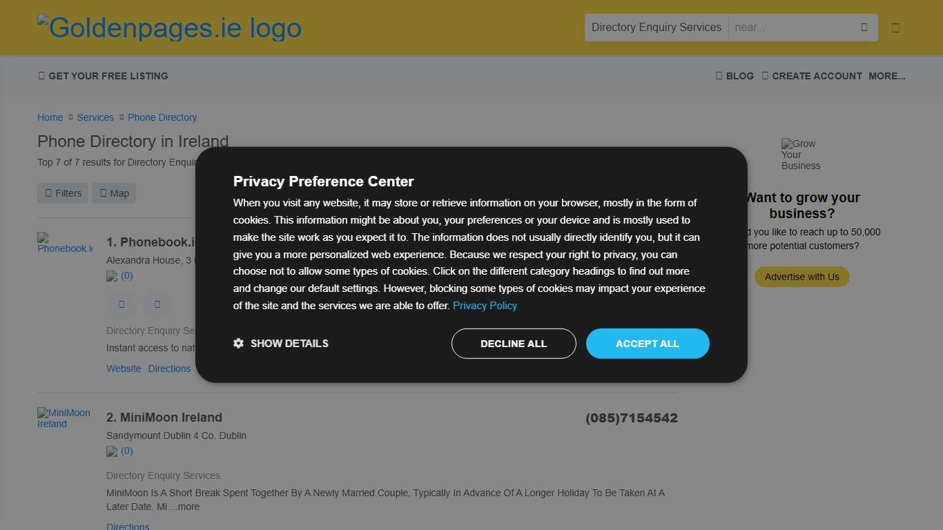 Best 7 Phone Directory in Ireland Last Updated January 2026 - Golden Pages