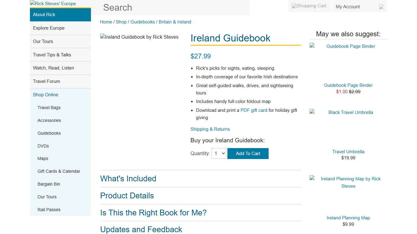 Ireland Guidebook for 2026 Rick Steves Travel Store