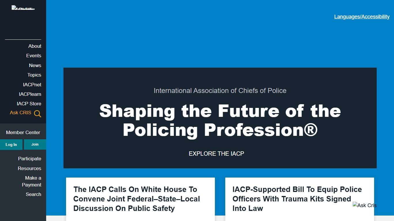 Shaping the Future of the Policing Profession® International Association of Chiefs of Police